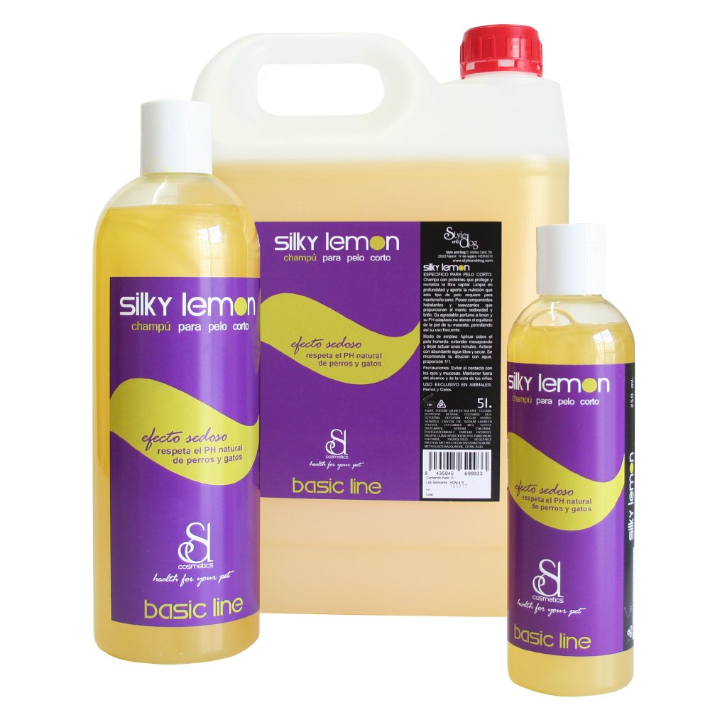 Champú Silky Lemon Pelo Corto (250 ml, 750 ml, 5 L, 10 L